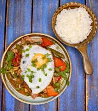 Thai beef volcano 